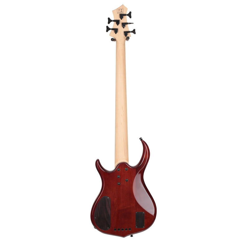 M7 Alder-5 Fl Brs Brown Sunburst Fretless