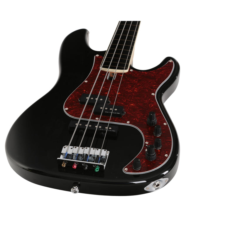 P7 Alder-4 Bk Fl Black Fretless