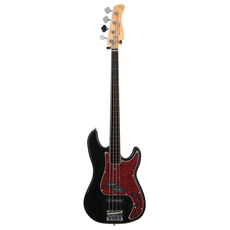 P7 Alder-4 Bk Fl Black Fretless