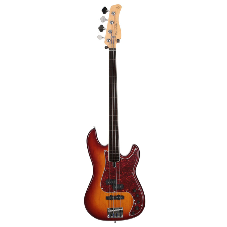 P7 Alder-4 Ts Fl Tobacco Sunburst Fretless
