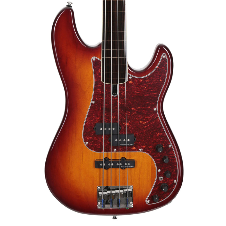 P7 Alder-4 Ts Fl Tobacco Sunburst Fretless