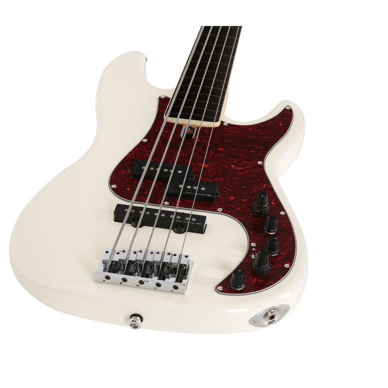 P7 Alder-5 Awh Fl Antique White Fretless