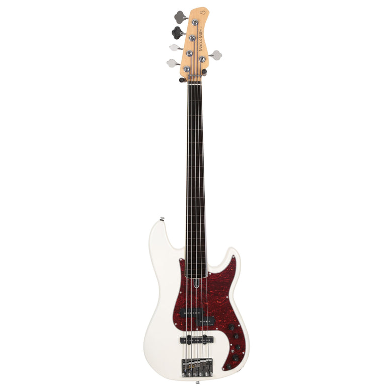P7 Alder-5 Awh Fl Antique White Fretless