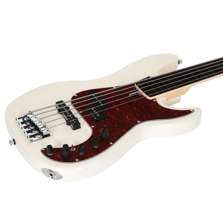 P7 Alder-5 Awh Fl Antique White Fretless