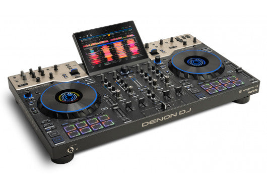 DENON PRIME4 G2 - Système DJ tout-en-un 4 voies autonome, écran tactile 10", Pad MPC, Stems