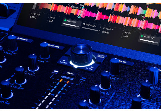 DENON PRIME4 G2 - Système DJ tout-en-un 4 voies autonome, écran tactile 10", Pad MPC, Stems