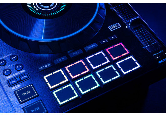 DENON PRIME4 G2 - Système DJ tout-en-un 4 voies autonome, écran tactile 10", Pad MPC, Stems