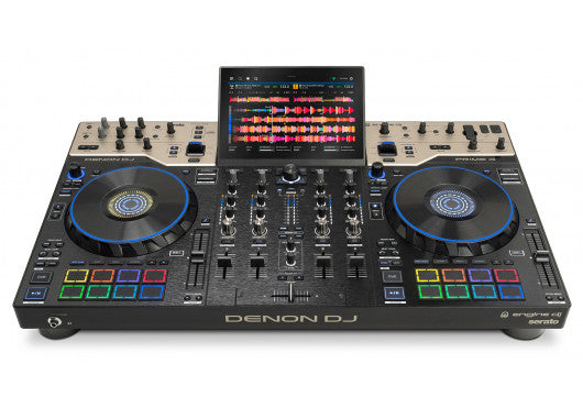DENON PRIME4 G2 - Système DJ tout-en-un 4 voies autonome, écran tactile 10", Pad MPC, Stems