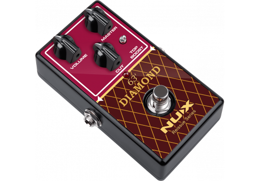 NUX Pédale d'overdrive analogique type ampli à lampes Diamond 63 British