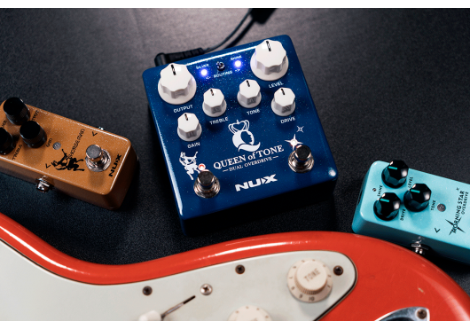 NUX Pédale d'overdrive double - Horseman + MorningStar