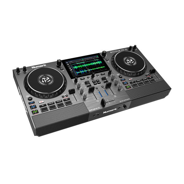 Numark Mixstream Pro Go – Système DJ autonome sur batterie, WiFi et haut-parleurs intégrés
