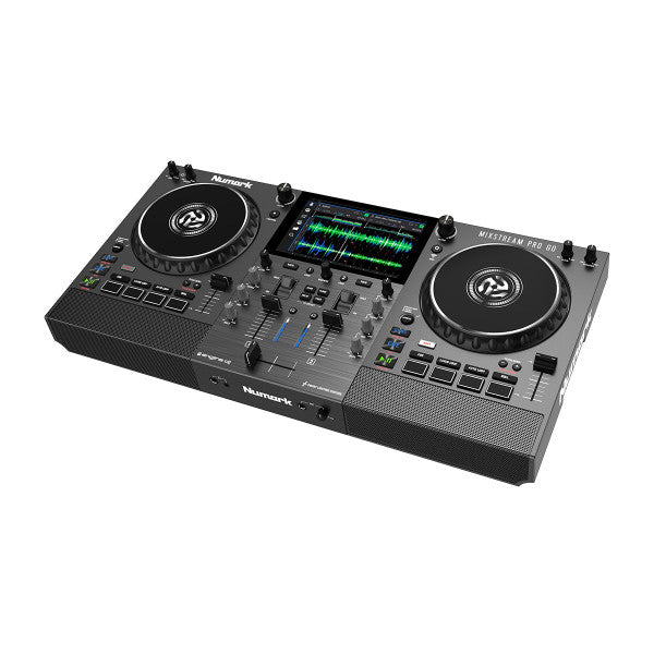 Numark Mixstream Pro Go – Système DJ autonome sur batterie, WiFi et haut-parleurs intégrés
