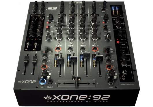 Table de mixage DJ 4 voies stéréo, 2 aux, 2 out stéréo, EQ 4-bandes
