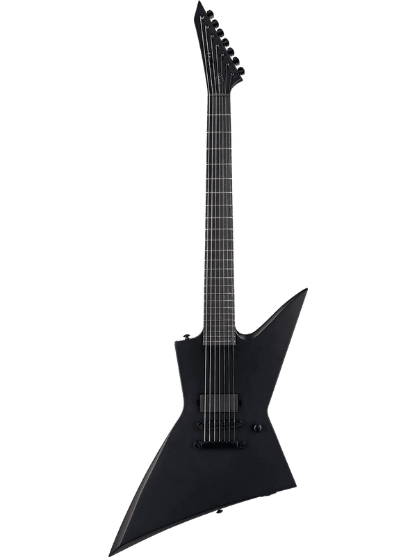 Guitare Électrique Ex7 Baritone Black Metal Black Satin