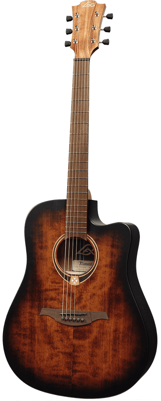 Dreadnought Cutaway Electro Black And Brown