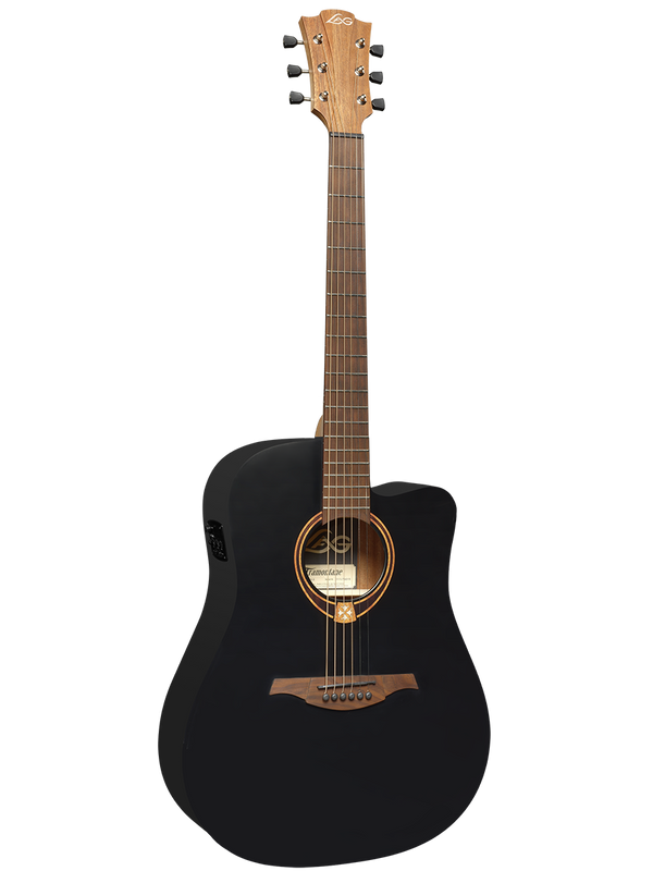 Dreadnought Black Satin Cutaway Electro