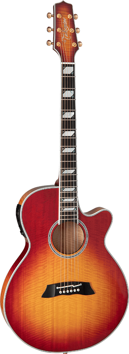 Guitare Thin Line Series Tsp178 Fx Arched Cutaway Faded Cherry Burst