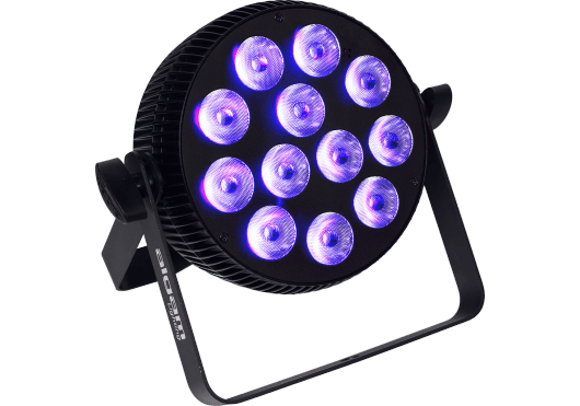 Projecteur à LED 12x10W 6-en-1 RGBWAU slim