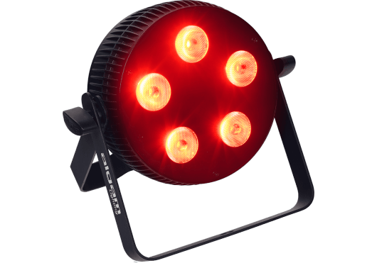 Projecteur à LED 5x10W 4 en 1 RGBW slim