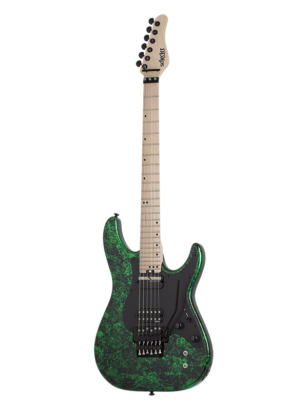 Sun Valley Super Shredder Fr-S, Floyd Rose, Micro Sustainiac - Green Reign