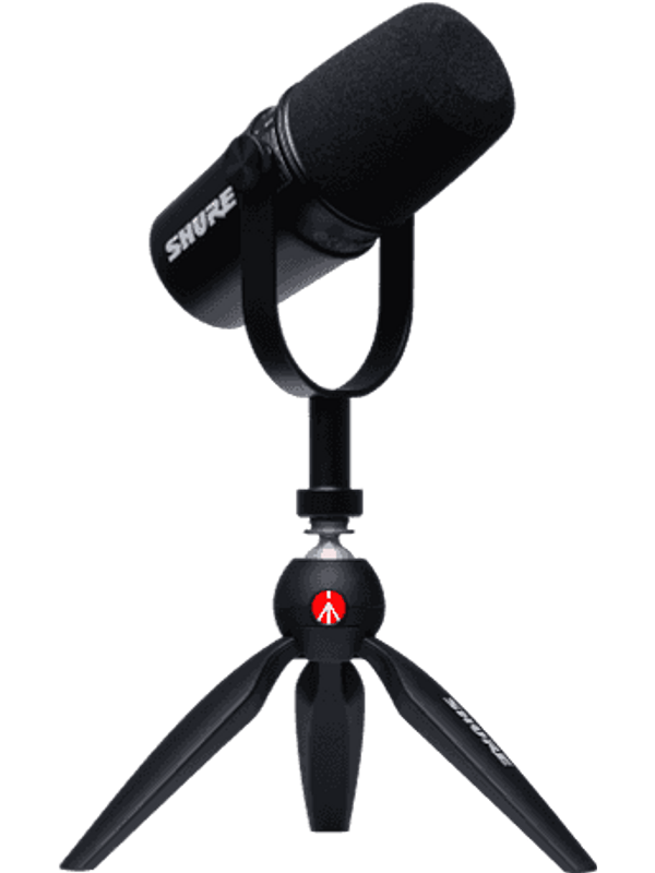 Pack Mv7 Noir Et Trepied Manfrotto