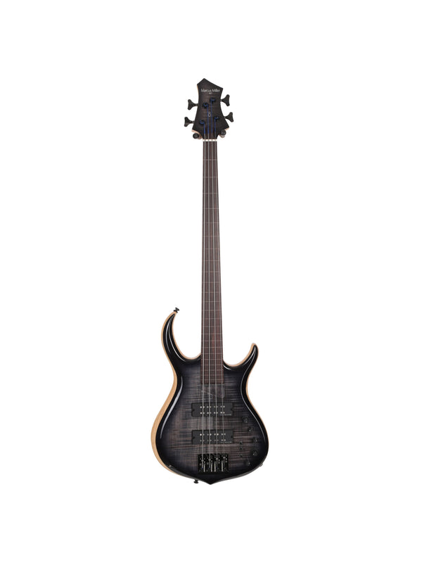 M7 Swamp Ash-4 Fl Tbk Transparent Black Fretless