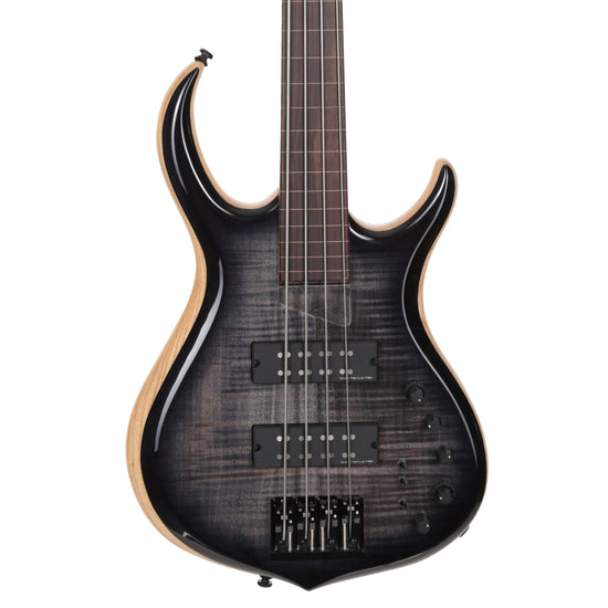 M7 Swamp Ash-4 Fl Tbk Transparent Black Fretless