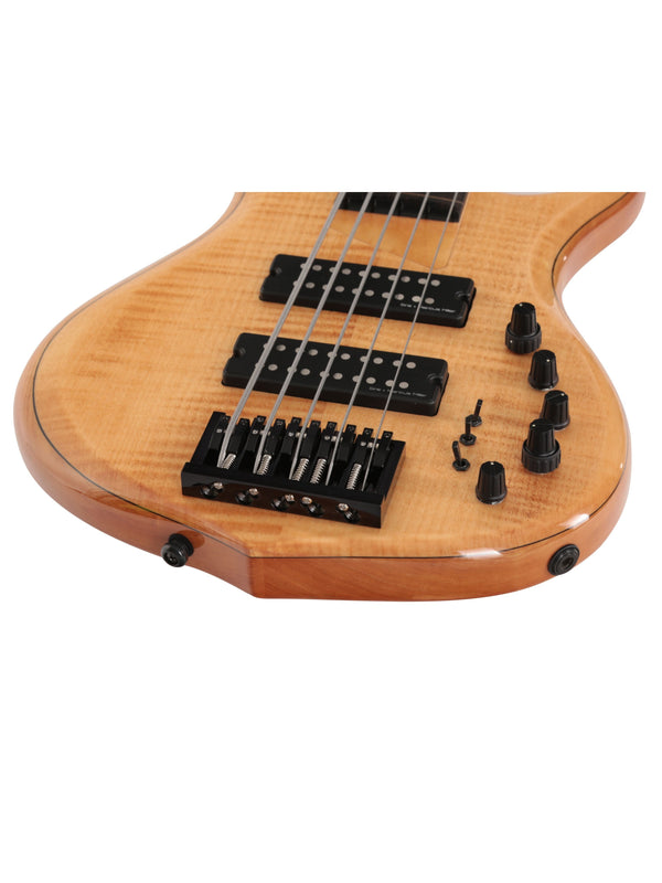M7 Swamp Ash-5 Fl Nt Natural Fretless