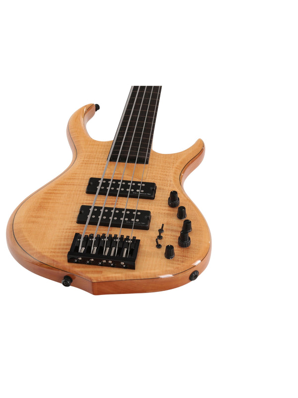 M7 Swamp Ash-5 Fl Nt Natural Fretless