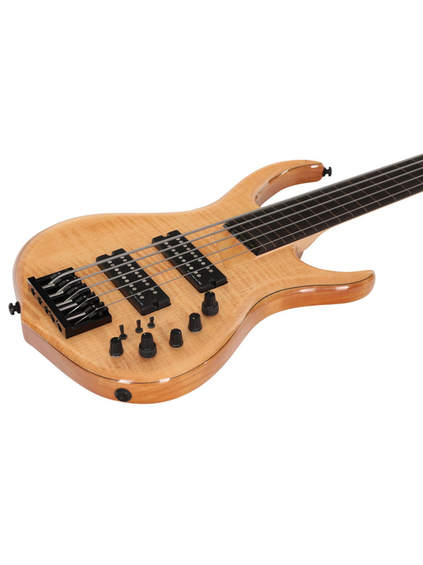 M7 Swamp Ash-5 Fl Nt Natural Fretless