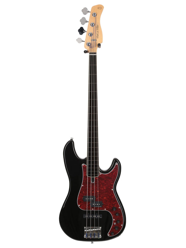 P7 Alder-4 Bk Fl Black Fretless