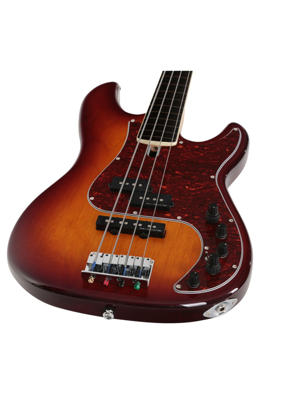 P7 Alder-4 Ts Fl Tobacco Sunburst Fretless