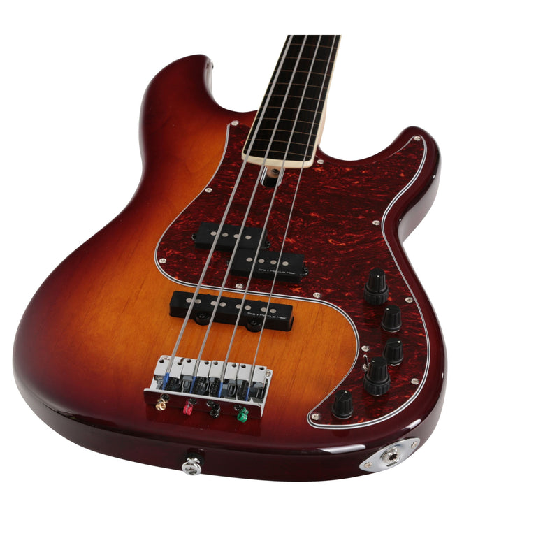 P7 Alder-4 Ts Fl Tobacco Sunburst Fretless