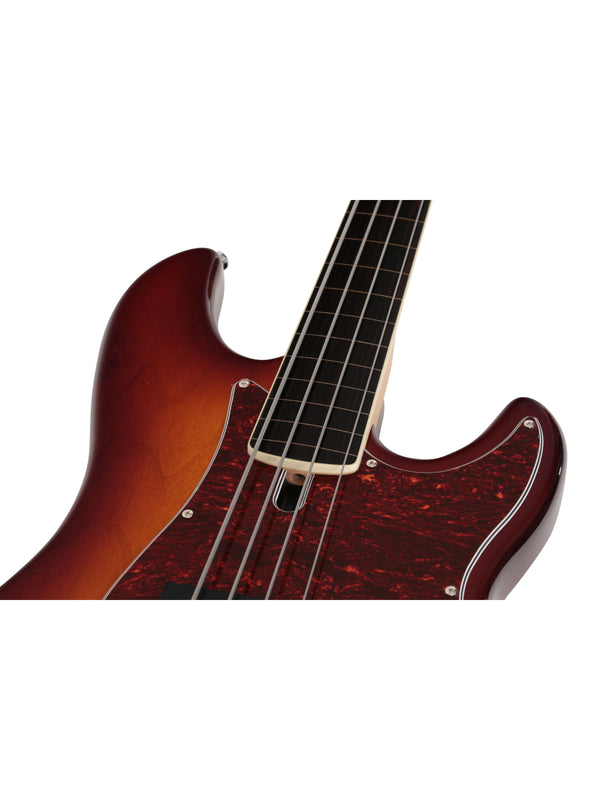 P7 Alder-4 Ts Fl Tobacco Sunburst Fretless