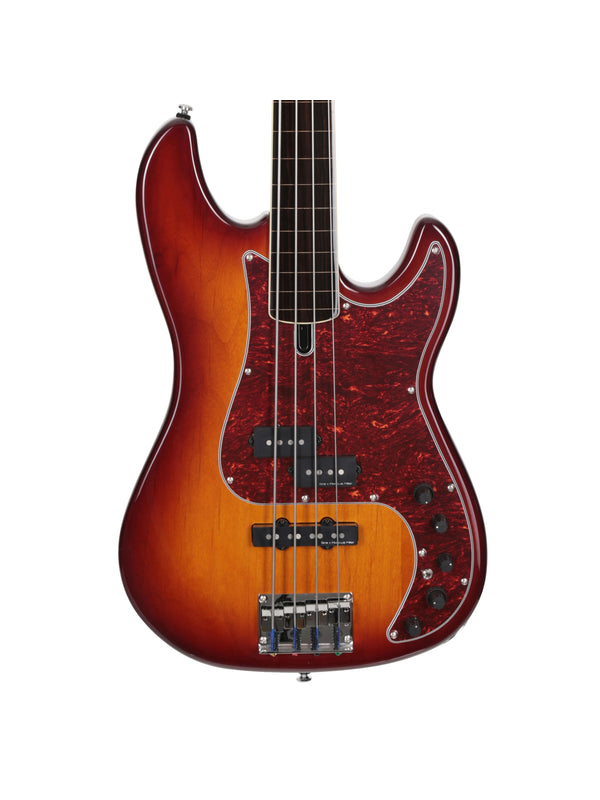 P7 Alder-4 Ts Fl Tobacco Sunburst Fretless