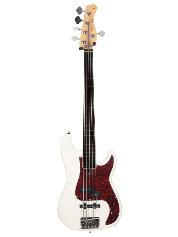 P7 Alder-5 Awh Fl Antique White Fretless