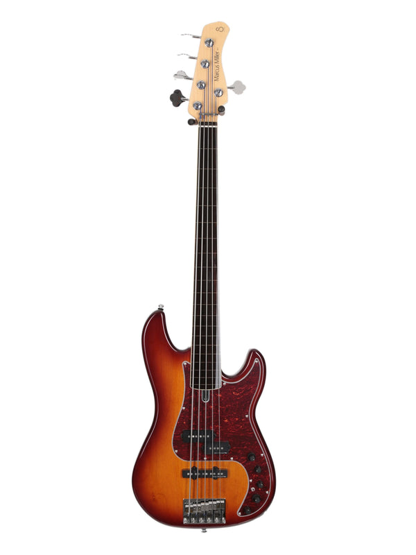 P7 Alder-5 Ts Fl Tobacco Sunburst Fretless